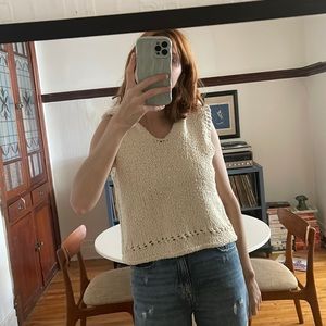 Cropped Knit Vest